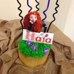 Braves birthday cup cakes