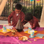 Arabian night kids birthday party card making