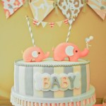 Pink and gray Elphant baby shower (5)