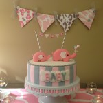 Pink and gray Elphant baby shower (7)