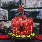 super cool Spiderman cake birthday party